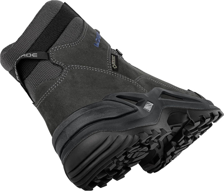 LOWA Renegade GTX MID Unisex Wanderstiefel Outdoor Goretex Anthrazit 42 EU Anthrazit Stahlbla, 42 EU
