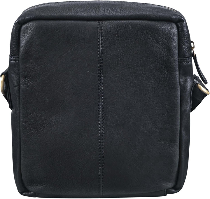 STILORD 'Nathan' Umhängetasche Herren Leder klein braun Vintage Herrentasche 10,1 Zoll Tablettasche