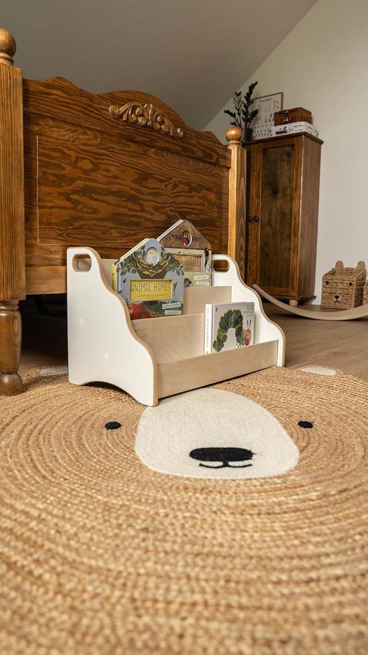 MAMOI® Bücherregal Kinder personalisiert mit Name – Kinderregal, Bücher-Organizer für Kinderzimmer M