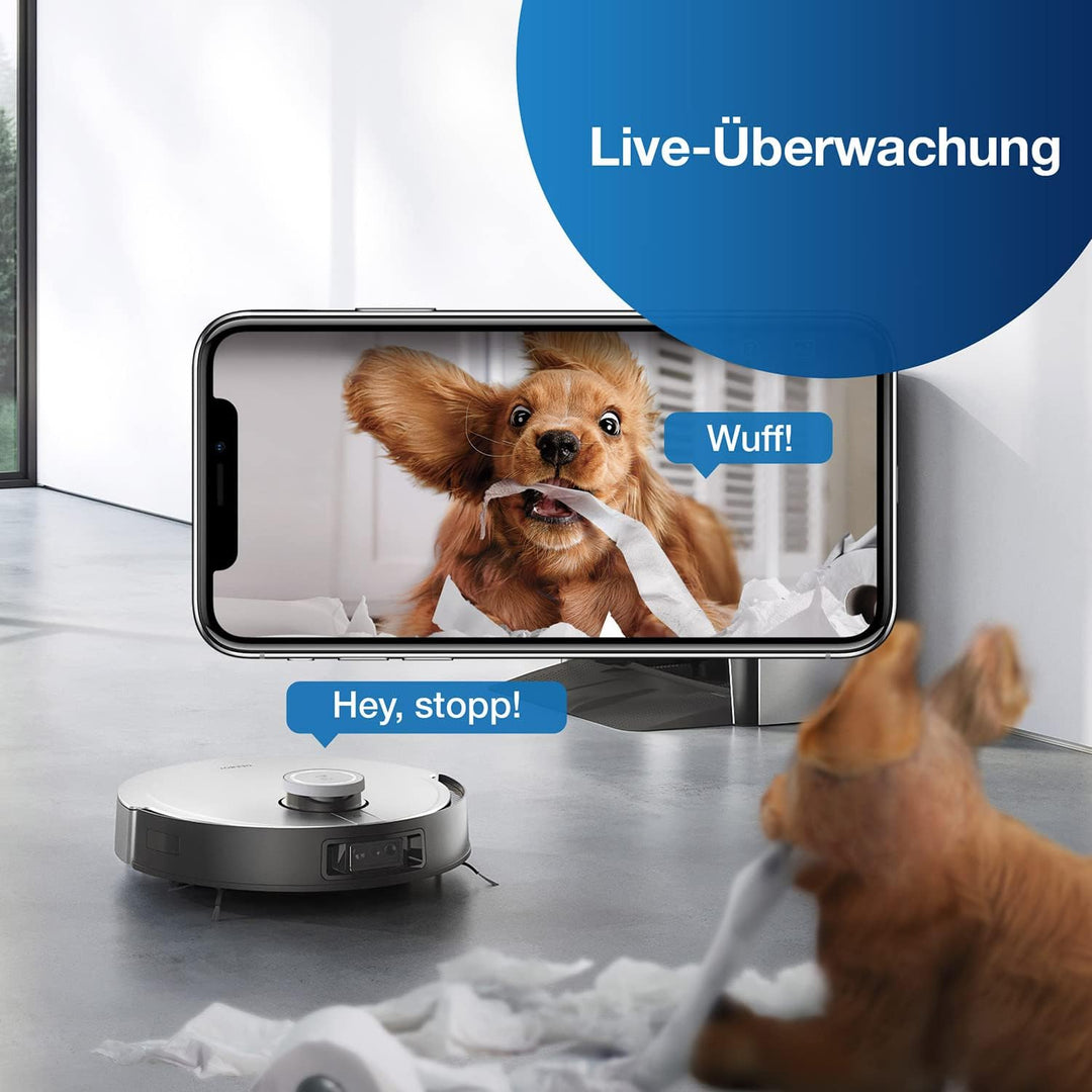 ECOVACS DEEBOT X1 OMNI, Staubsaugerroboter mit Wischfunktion und multifunktionaler Reinigungsstation