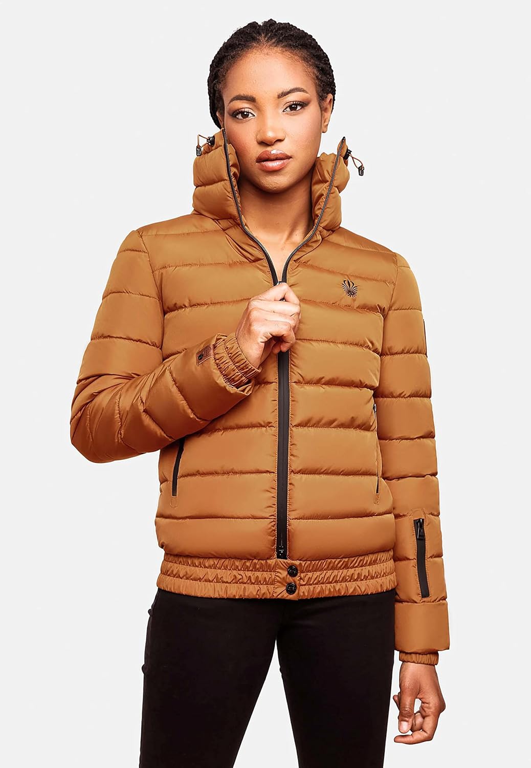 MARIKOO Damen Winter Steppjacke Poison XS-XL XS Rusty Cinnamon, XS Rusty Cinnamon