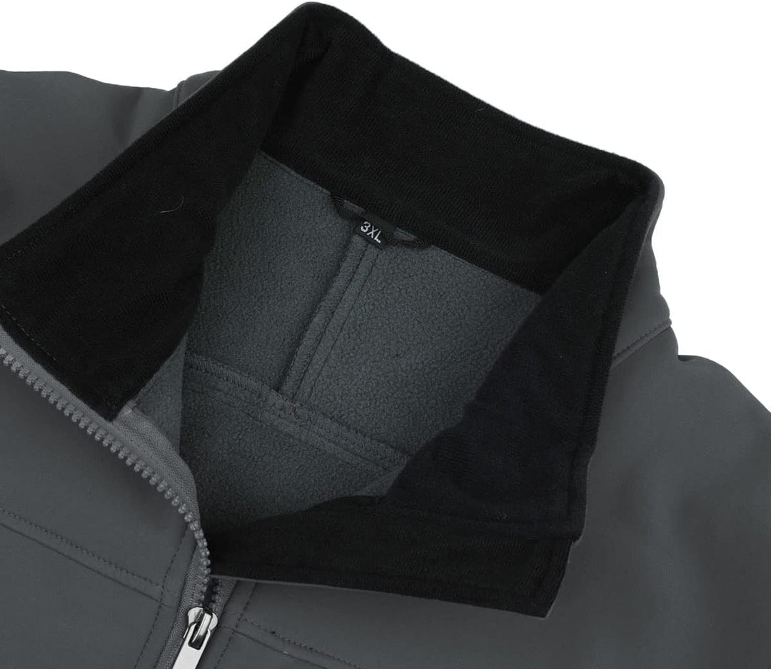 YOUTHUP Weste Herren Wasserdichte Softshellweste Outdoor Leichte Winddichte Fleece Herrenweste Ärmel