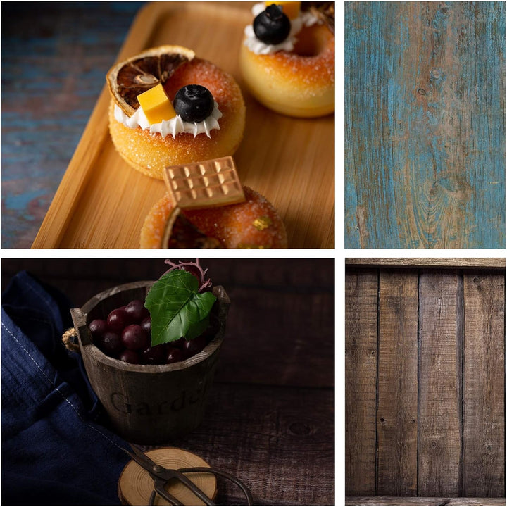 Selens 2 in 1 Hintergrund Fotografie Food Backdrop 56x88cm, Flat Lay Tischplatte Doppelseitiger Hint