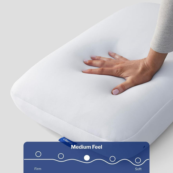 Casper Sleep Hybrid Kissen, Standard, Weiss Weiss Standard, Weiss Standard