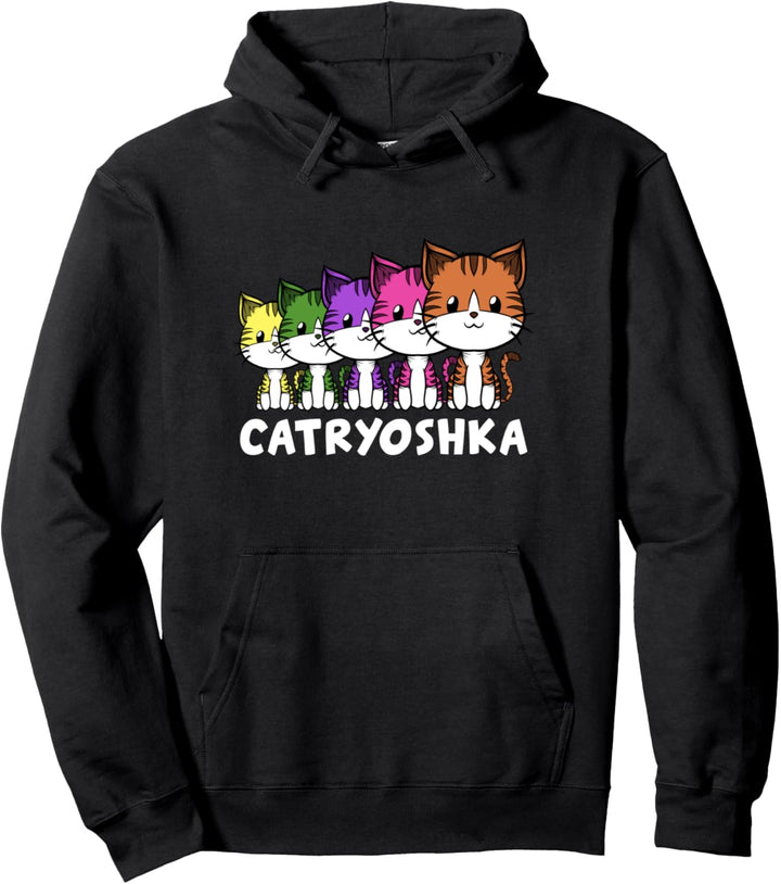 Catryoshka Katze Matryoshka Matrjoschka Russisch Russland Pullover Hoodie