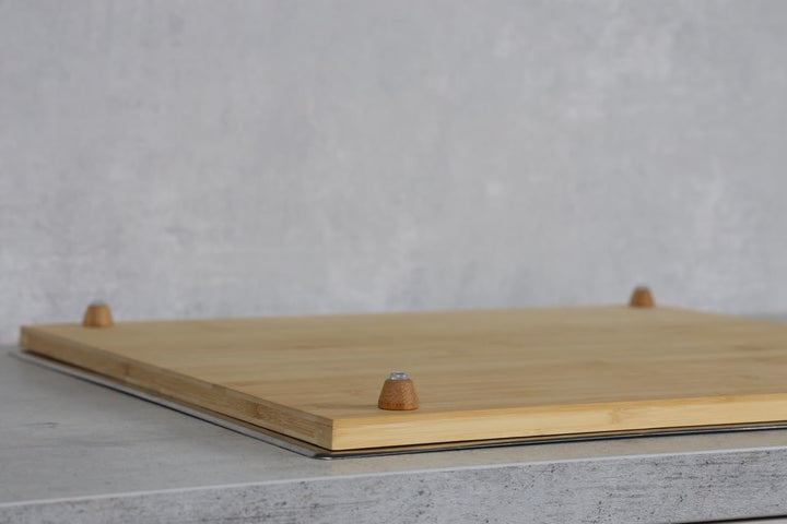 MOON HOME Schneide- und Abdeckplatte - Eclipse, aus nachhaltigem FSC Bambus/Holz, antibakteriell, gr