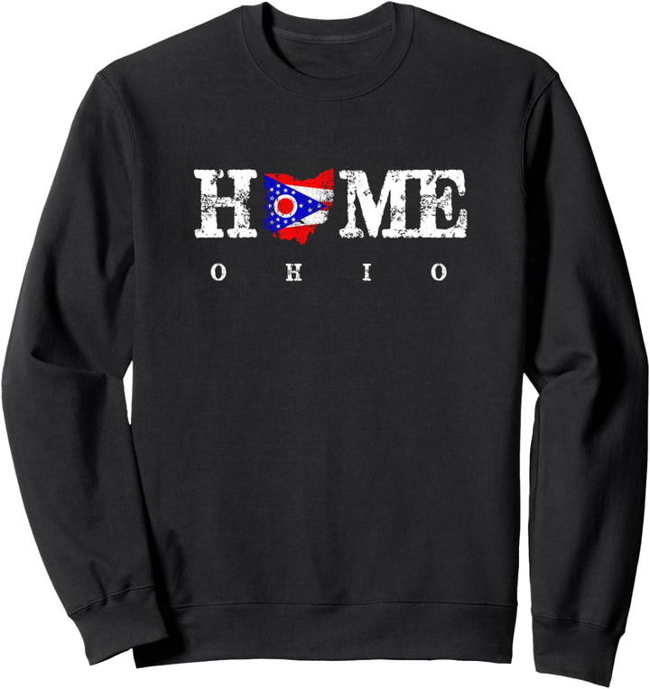 Ohio Home T Shirt With State Flag T-Shirt Sweatshirt