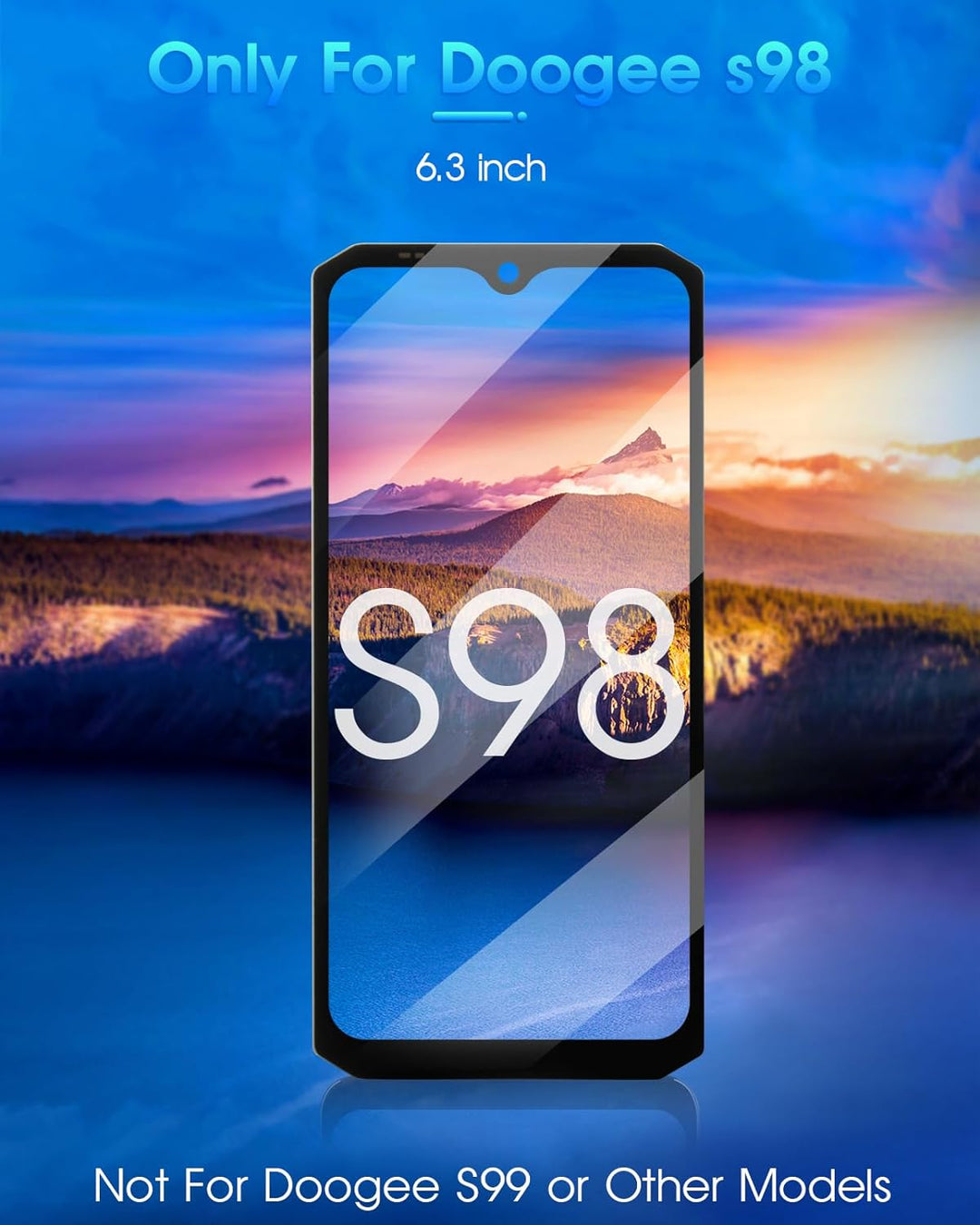 ARSSLY LCD-Bildschirm für Doogee S98 Doogee S98 PRO Display für Doogee S98 PRO Digitizer Touchscreen