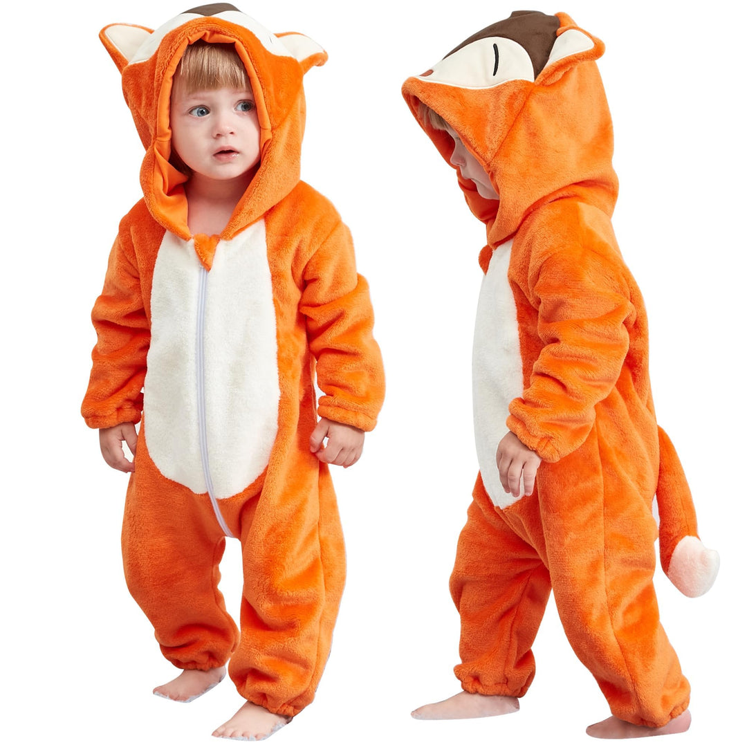 Unisex Winter-Overall mit Kapuze für Babys 2-36 Monate 2-5 Monate Fuchs, 2-5 Monate Fuchs