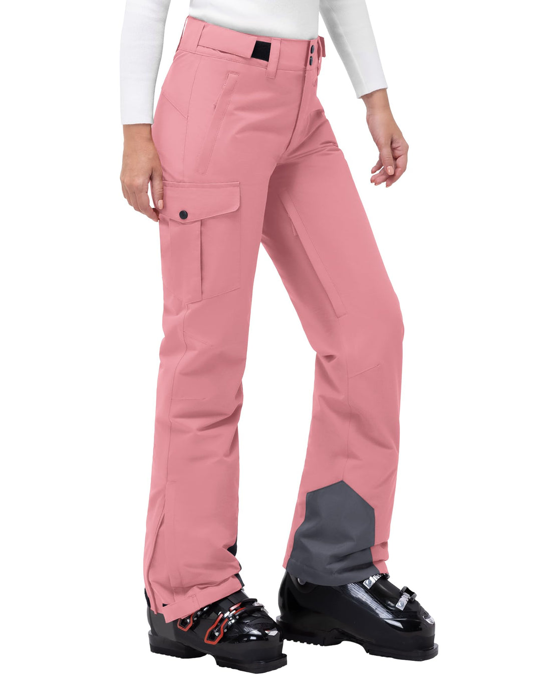 33,000ft Damen Skihose Outdoorhose Wasserdicht Winddichte Softshellhose Warme Gefütterte Thermohose