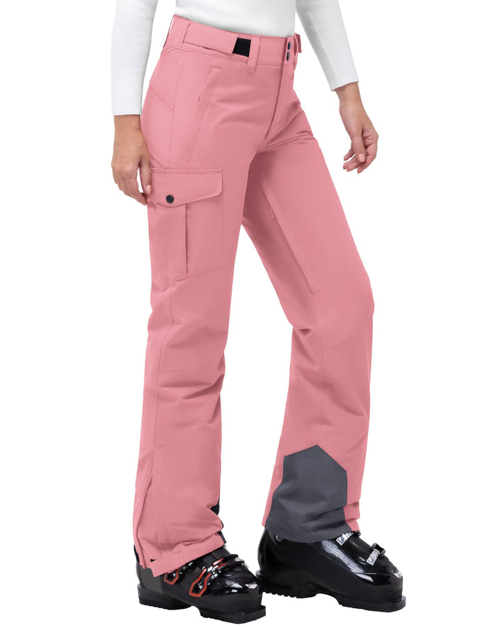 33,000ft Damen Skihose Outdoorhose Wasserdicht Winddichte Softshellhose Warme Gefütterte Thermohose