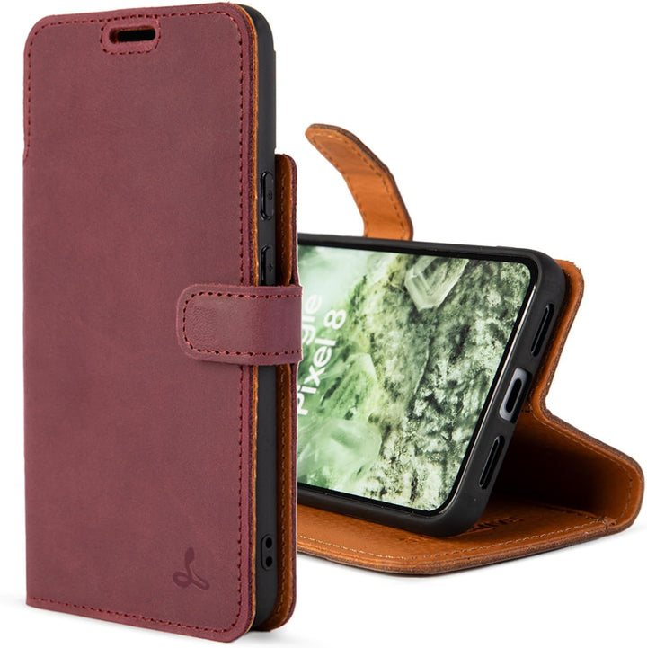 Snakehive Schutzhülle/Klapphülle echt Lederhülle mit Standfunktion, Handmade in Europa für Google Pi