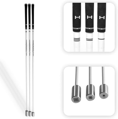 HEROGOLF Speed-Sticks - Der Golf Schwungtrainer für mehr Geschwindigkeit, längere Schläge und EIN be