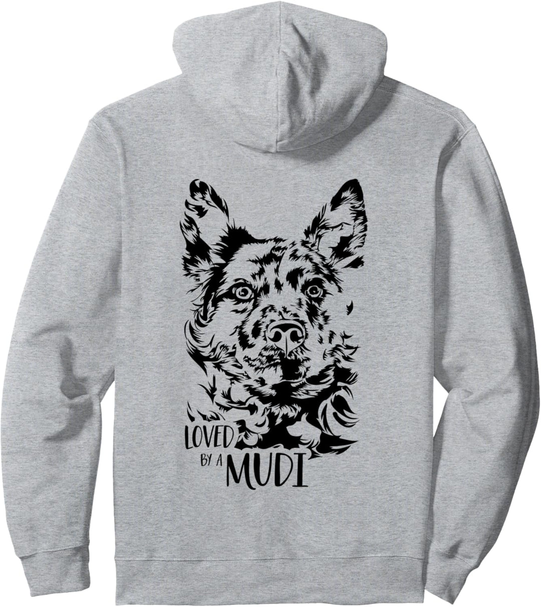 Ungarischer Mudi Loved by a Mudi Hund Spruch Hundespruch Pullover Hoodie