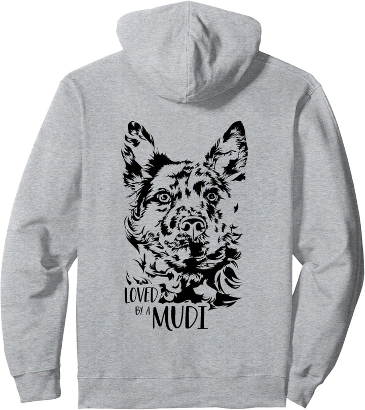 Ungarischer Mudi Loved by a Mudi Hund Spruch Hundespruch Pullover Hoodie