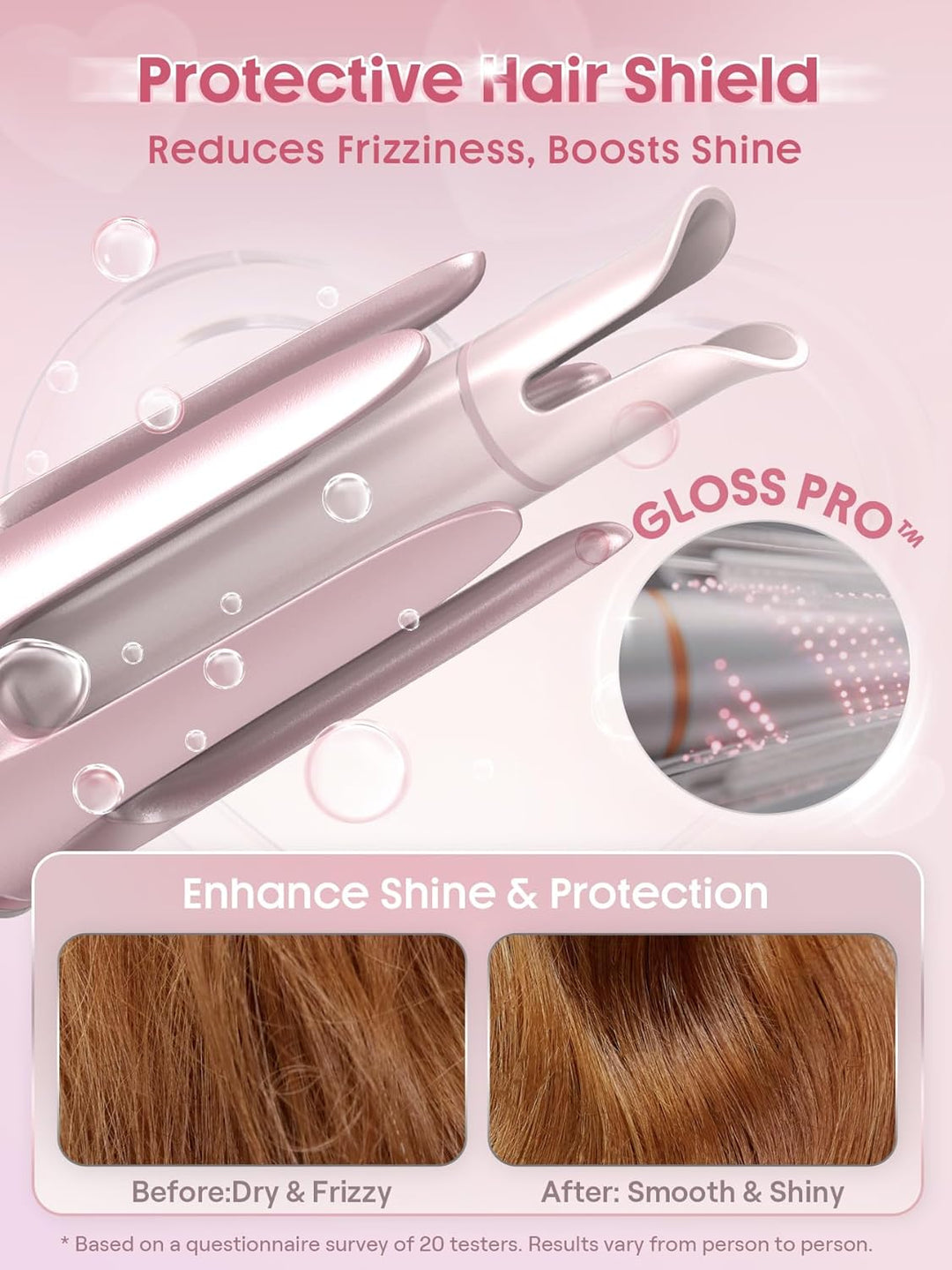 SHEGLAM Cupid's Charm 32mm One-Touch Automatisches Lockenstab Schnellaufheizend Selbstrotierender Lo