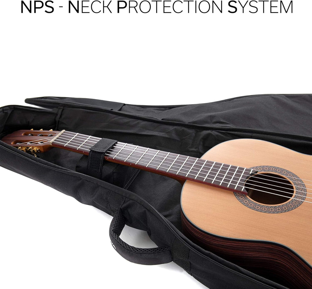 GEWA Gitarren Gig Bag Economy 12mm für Westerngitarre, schwarz (reissfest und wassergeschützt, 12mm