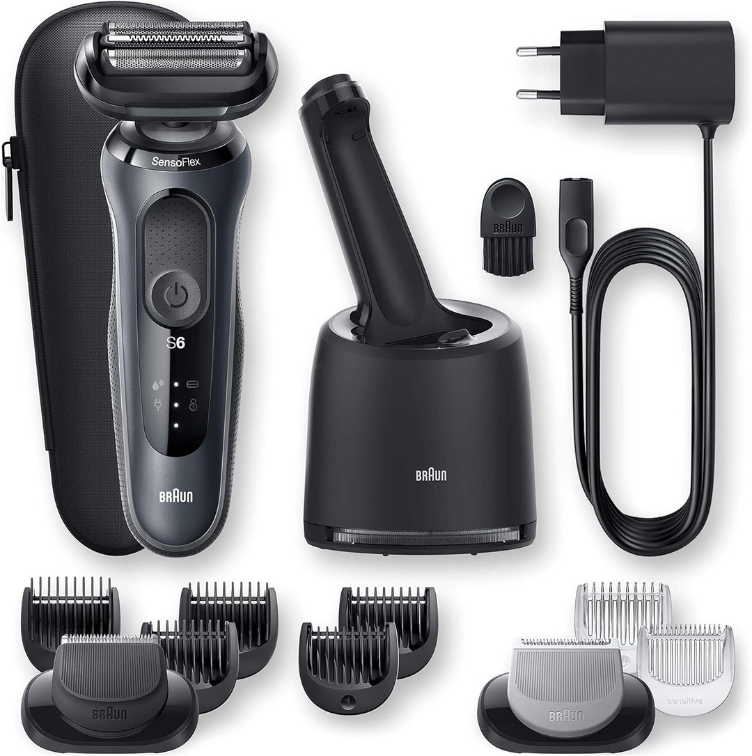 Braun Series 6cc Sensitiver Rasierer Herren, Elektrorasierer für Haarentfernung mit 3 flexiblen Klin