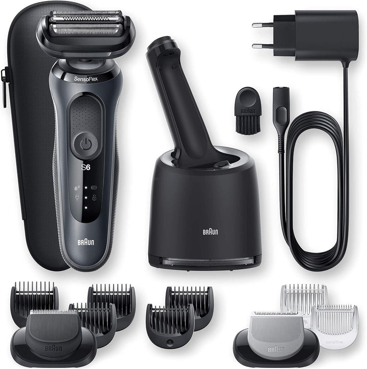 Braun Series 6cc Sensitiver Rasierer Herren, Elektrorasierer für Haarentfernung mit 3 flexiblen Klin