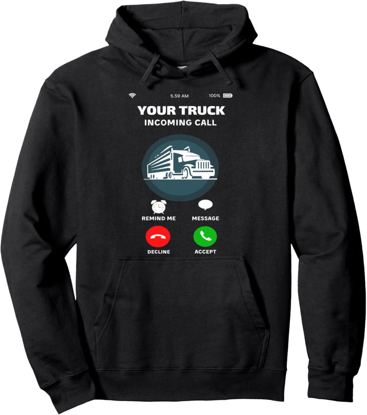 LKW ruft Telefon Screen Tracker Mechaniker Ingenieur Pullover Hoodie