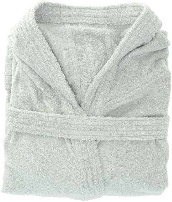 Gabel 09400 5B Bademantel für Erwachsene, 100% Baumwolle. 1x1x1 cm grau, Grau