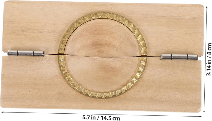Teigtaschenpresse Holz Metall Kompakte Teigtaschenform Für Haushalt Wiederverwendbar Komfortable Bed