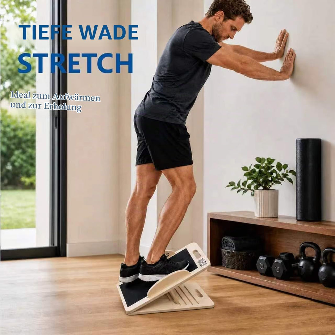 Balance Board - Wadendehner Schrägbrett aus Holz -Übungshilfe - Holz Balance Trainer für Core, Gleic