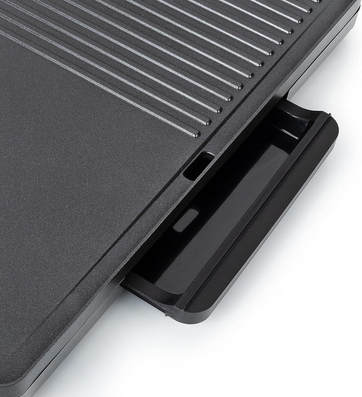 Tristar Tischgrill, 2000 Watt, Antihaftbeschichtung, Fettauffangbehälter, 49 x 27 cm Grillfläche, BP