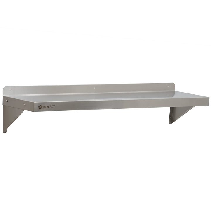 Mahlzeit Edelstahl Wandregal | Küchenregal Hängeregal Wandregal Wandbord Regal (120 x 30 cm - 1 Abla