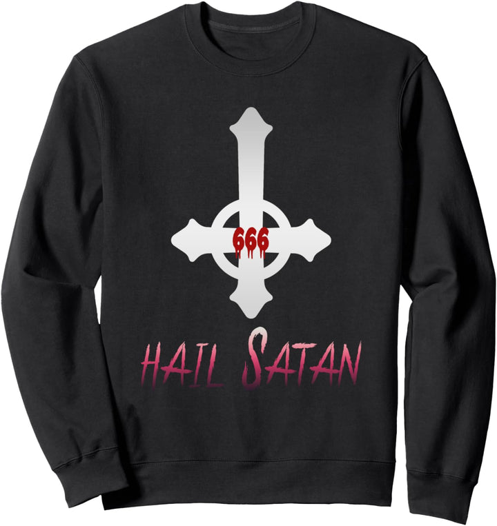 Satan 666, Satanist, Teufel, Gothic, Okkult, Hail Satan Sweatshirt