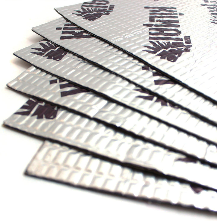 KILMAT 2 mm 3.4 qm Selbstklebende Alubutyl Anti Dröhn Dämmmatte, Auto Dämmung (Lärmschutz, Schalldäm