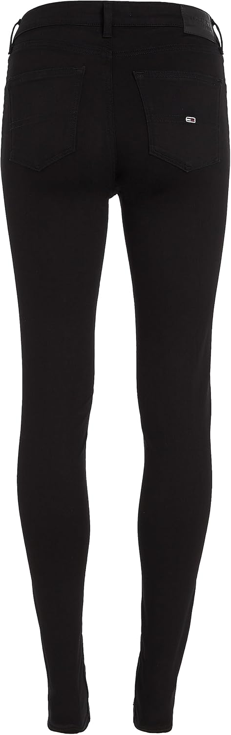 Tommy Jeans Damen Jeanshosen 24W / 28L Blau (Staten Black Stretch), 24W / 28L Blau (Staten Black Str