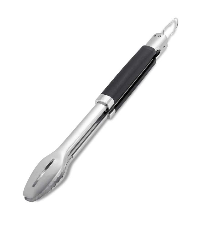 Weber 6760 Precision Grill Tongs Premium Grillzange, Schwarz/Silber Single, Single