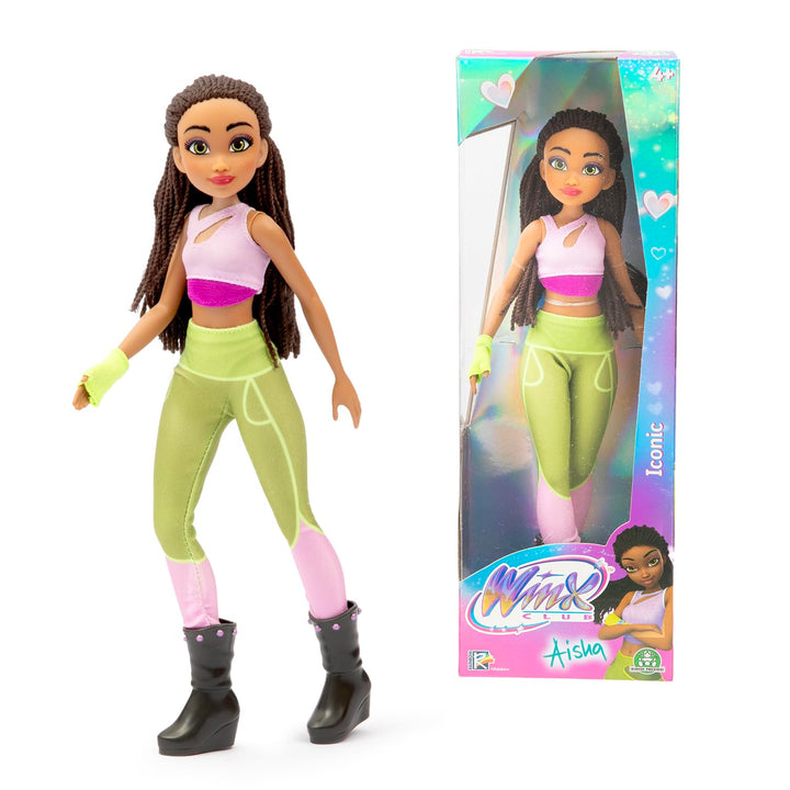 Winx Iconic Doll – Aisha with Signature Outfit & Articulated Joints – Classic 27cm Fashion Doll with
