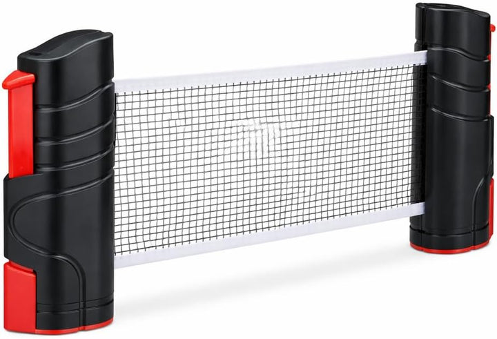 Ausziehbares Tischtennisnetz mit Hülle - verstellbar bis 1,7 Meter, Universal-Clips 0,5 bis 5,5 cm