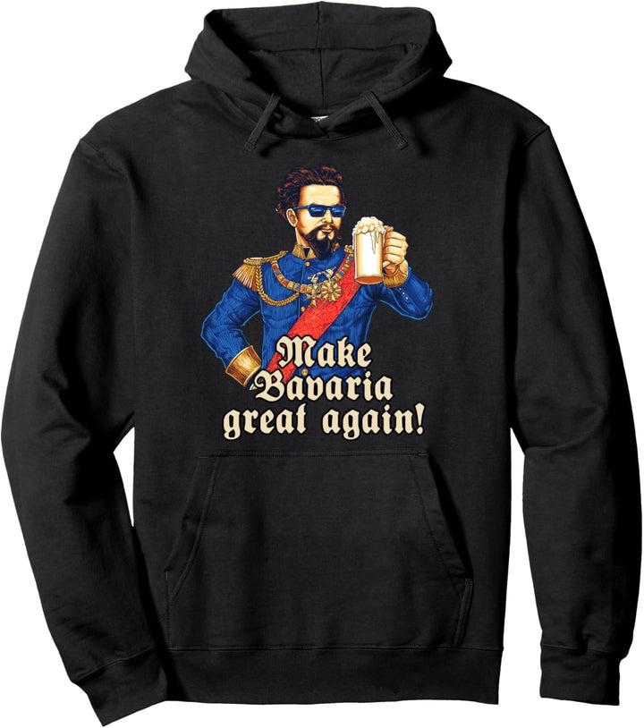 Make Bavaria great again - blauer König Ludwig Masskrug Bier Pullover Hoodie