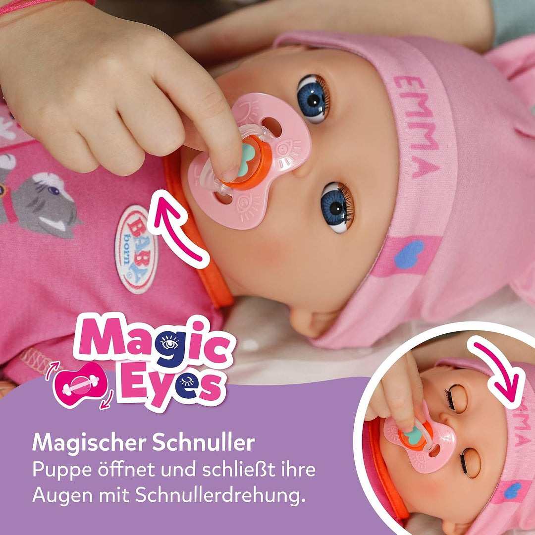 BABY Born Emma Click &amp; Play, Babypuppe mit 10 Funktionen und 8 Accessoires, für Kinder ab 3 Jahren,