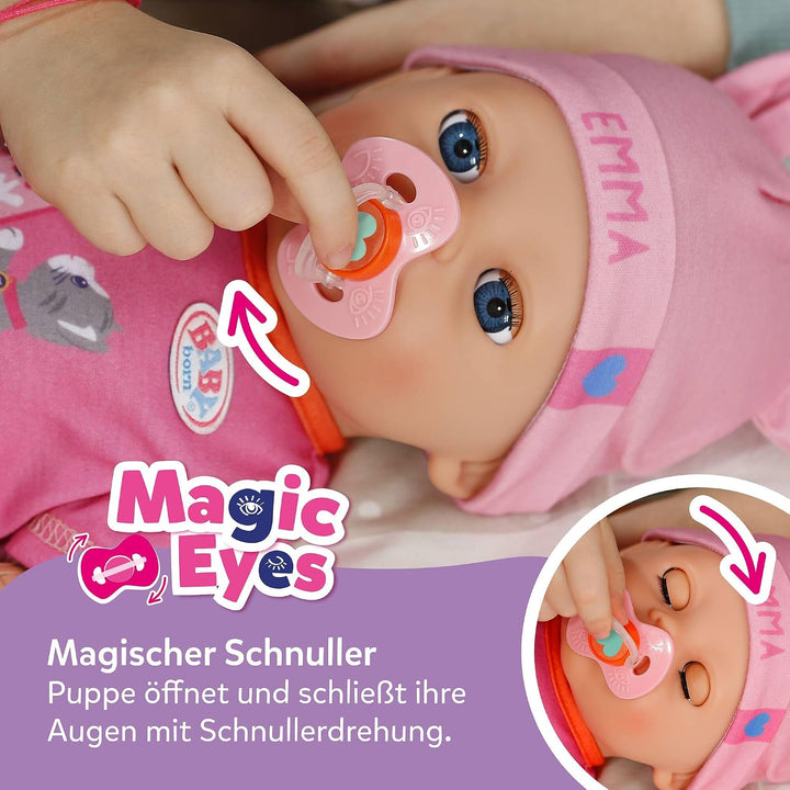 BABY Born Emma Click &amp; Play, Babypuppe mit 10 Funktionen und 8 Accessoires, für Kinder ab 3 Jahren,