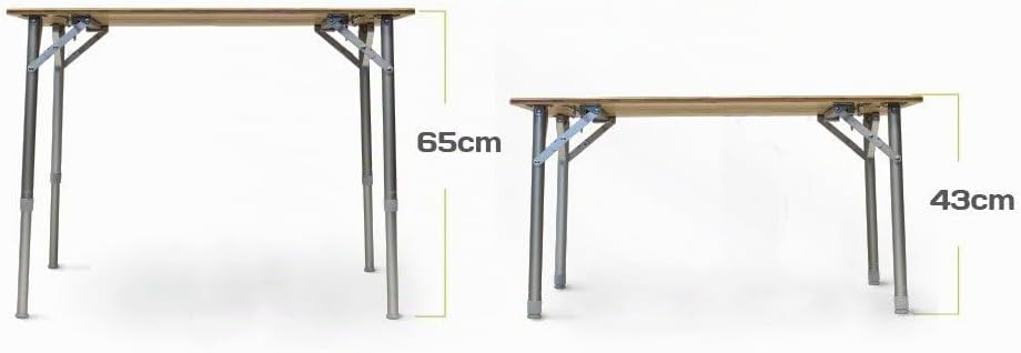 XXL Design Campingtisch mit Bambus-Tischplatte inkl Aufbewahrungsnetz und integriertem Flaschenöffne