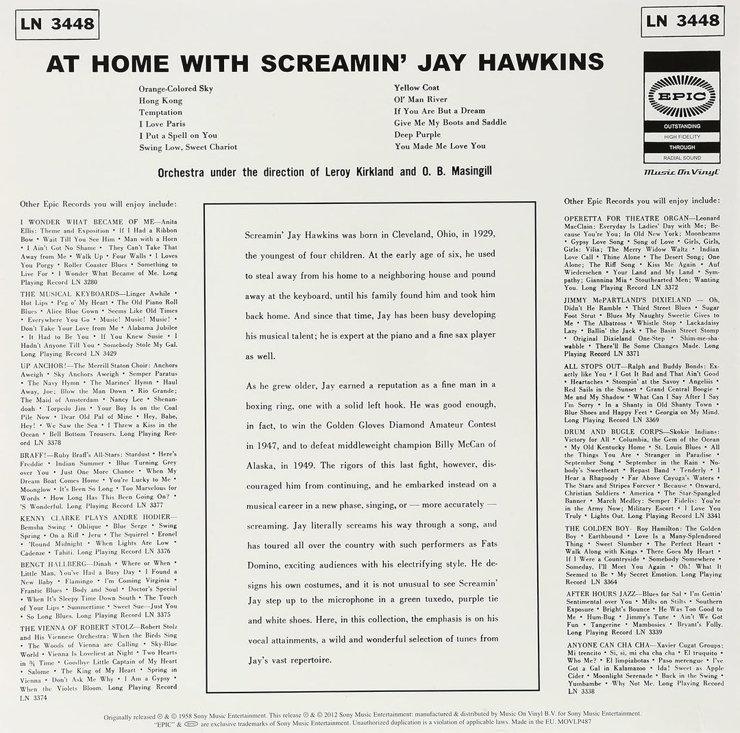 At Home With Screamin' Jay Hawkins, Vinyl