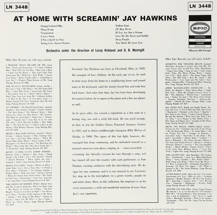 At Home With Screamin' Jay Hawkins, Vinyl