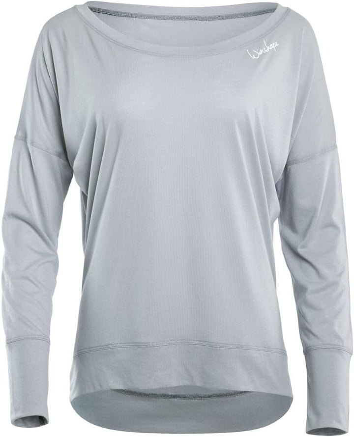 Winshape Damen Ultra leichtes Modal-Longsleeve MCS002 L Cool-grey, L Cool-grey