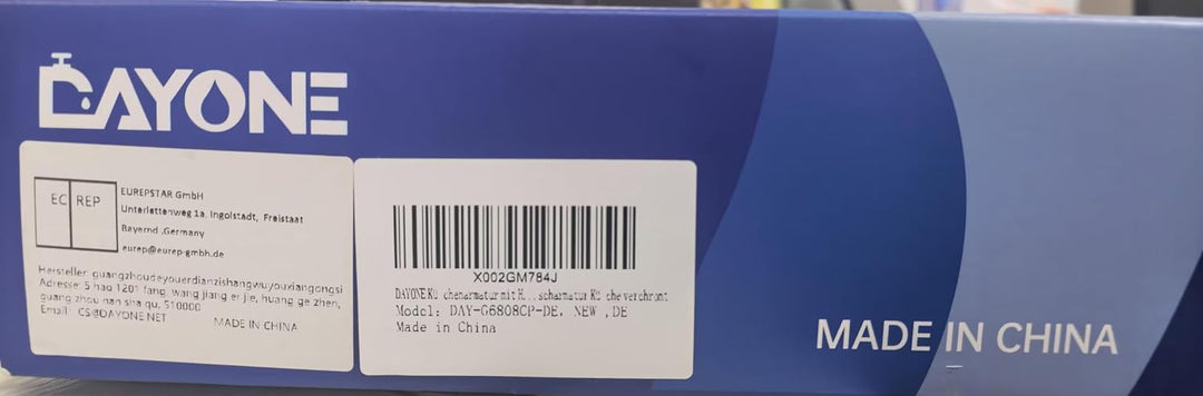 DAYONE Chrom Küchenarmatur Ausziehbar mit Brause, SUS304 Edelstahl Hochdruck Wasserhahn Küche Auszie