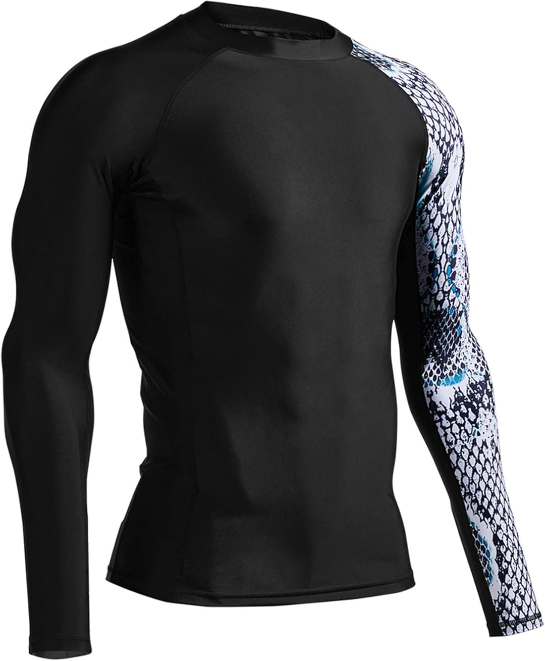 HUGE SPORTS Herren Spleiss Rashguard Langarm Rash Guard Shirt Langarmshirt alle Outdoor Aktivitäten