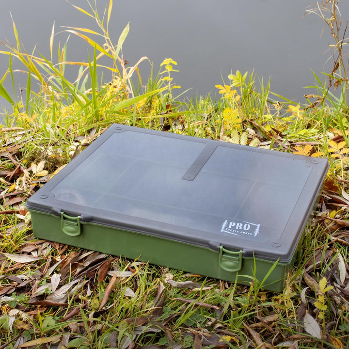 Carp Rig Box 7+1, Carp Rigboard Kleinteile Sortiment Bag Angelkoffer mit 6 Zusatzboxen, Inklusive Ri