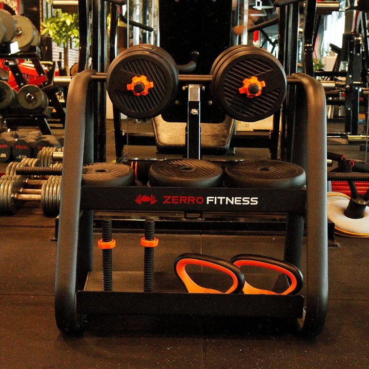 ZERRO Hantelständer Hantelablage Multifunktional Gewichteständer Langhantelständer Hantelscheibenstä