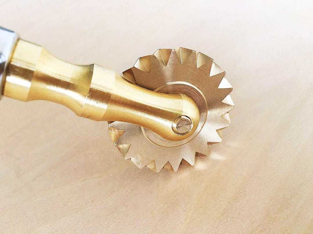 Nudelrädchen, Teigrad für frischen Blätterteig, Teigschneider für Tortellini, Ravioli-Rad - Durchmes