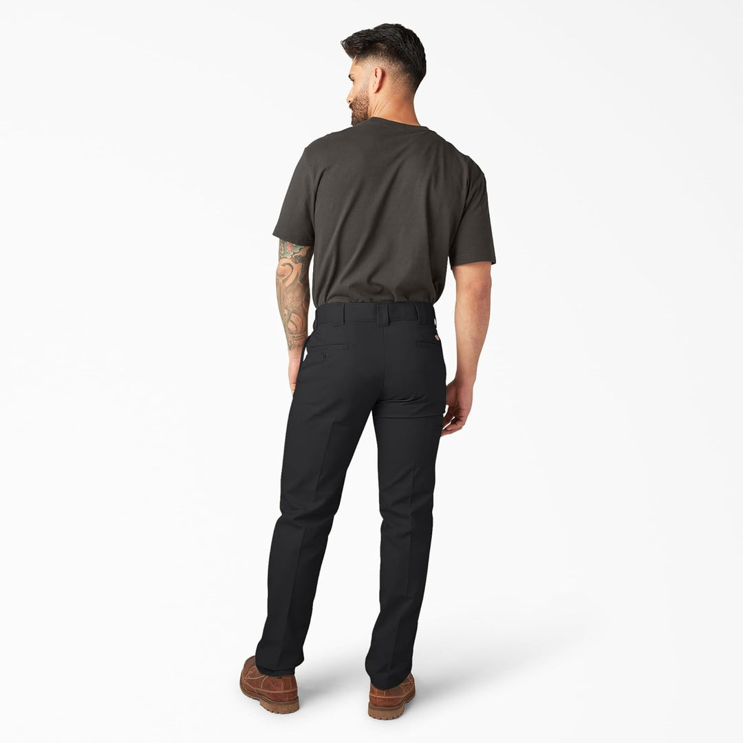 Dickies Herren Slim Taper Flex Twill Arbeitshose 32W / 30L Schwarz, 32W / 30L Schwarz