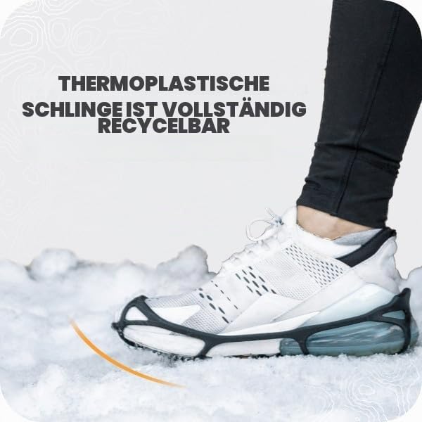 YAKTRAX Run Ice & Snow Grips für Laufschuhe, 3mm Carbide-Steel Spikes & 1.4mm Stainless-Steel Coils,