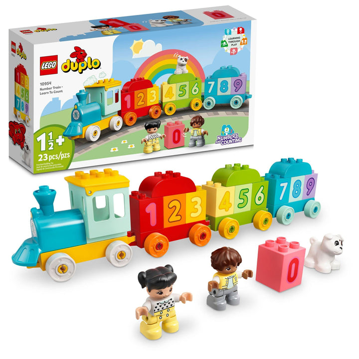 LEGO DUPLO My First Number Train - Learn to Count 10954 Building Toy; Introduce Toddlers to Numbers